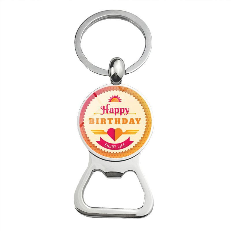 Cute Super Papa Dad Beer Bottle Opener Keychain