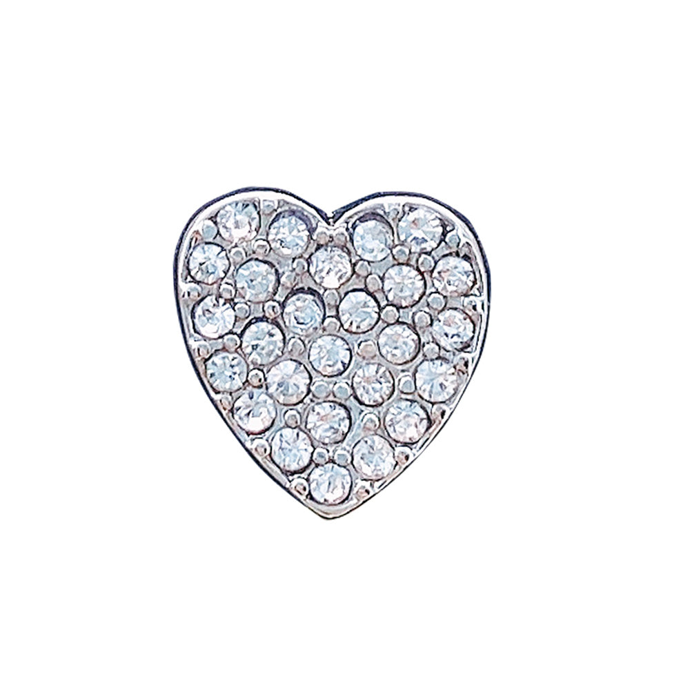 All-match Exquisite Small Silver Brooch With Full Diamonds And Diamonds