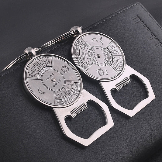 Perpetual Calendar Key Chain Bottle Opener