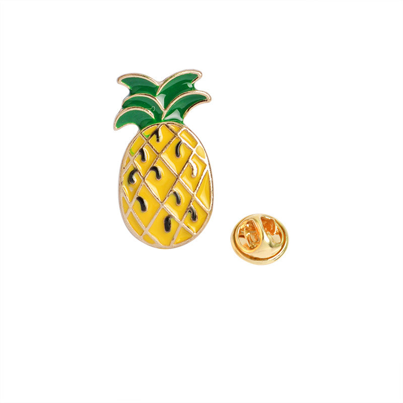 Cartoon Fruit Enamel Alloy Brooch