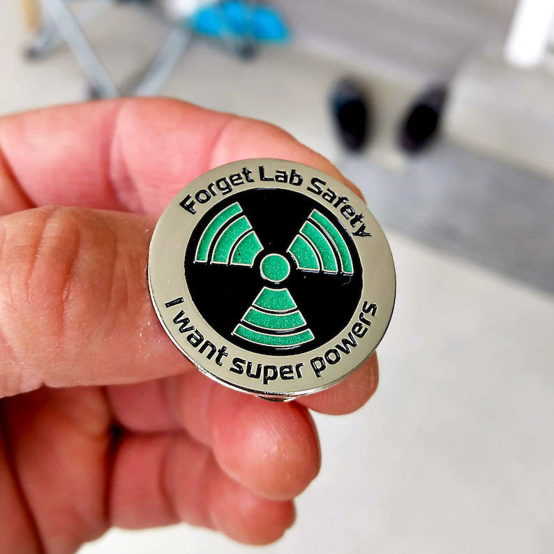 Science Forgets About Lab Safety Brooch