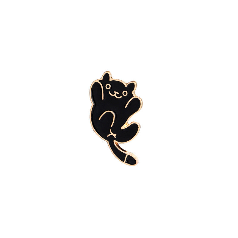 Brooch Cartoon Cute Stay Cute Animal Kitty Expression