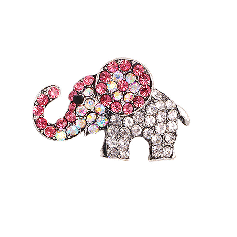 Full Diamond Elephant Brooch Cute Animal