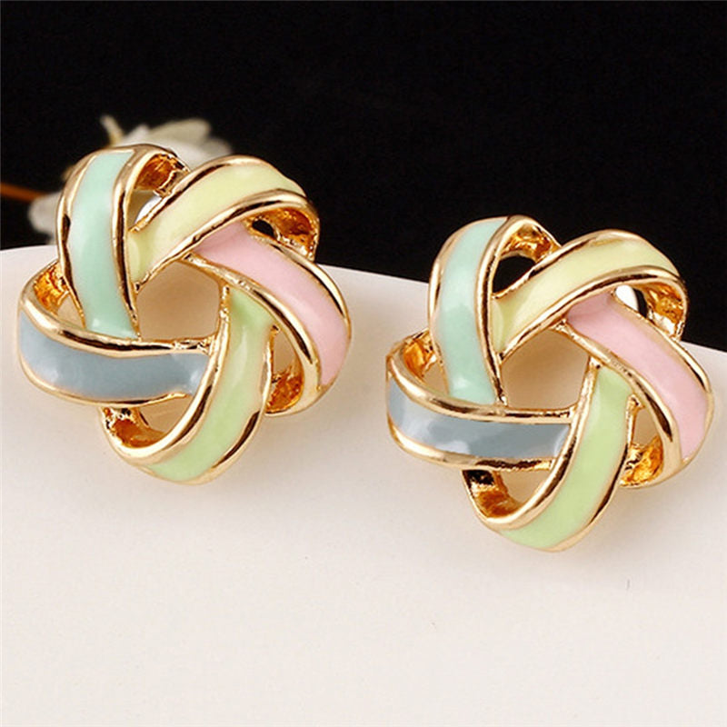 Twisted Spiral All-match Earrings