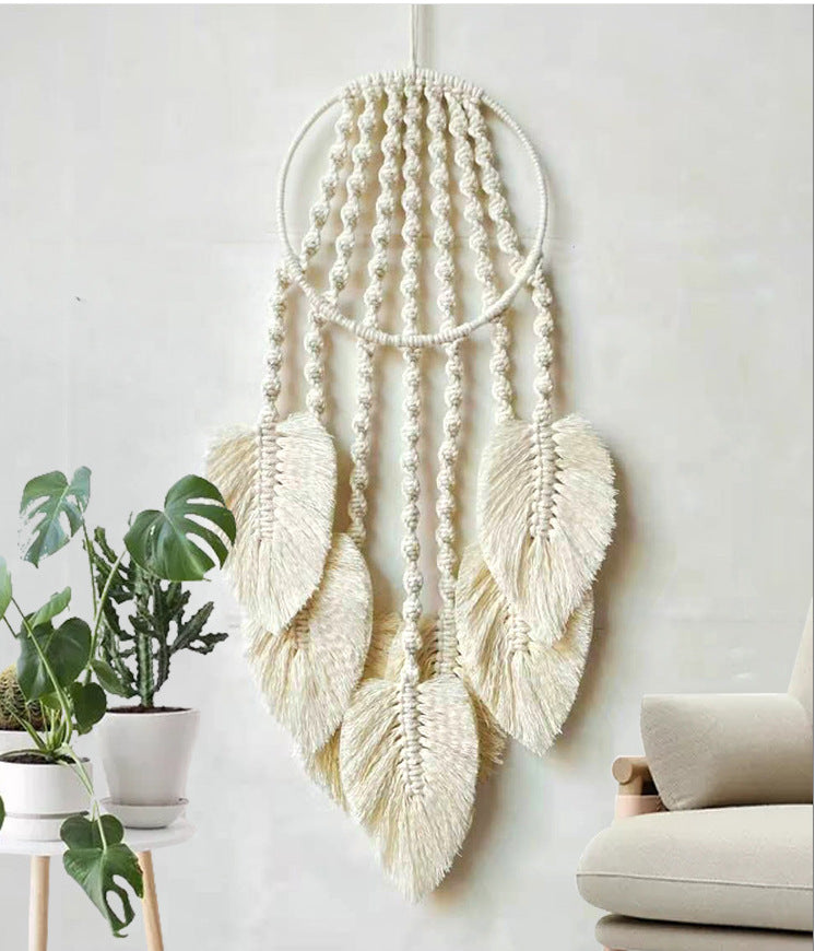 Creative Woven Leaves Tapestry Wall Decor