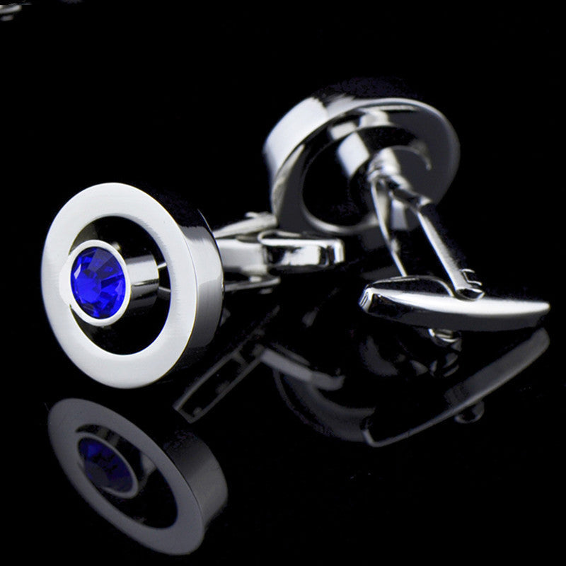 Men's Fashion Zircon Crystal Shirt Cufflinks