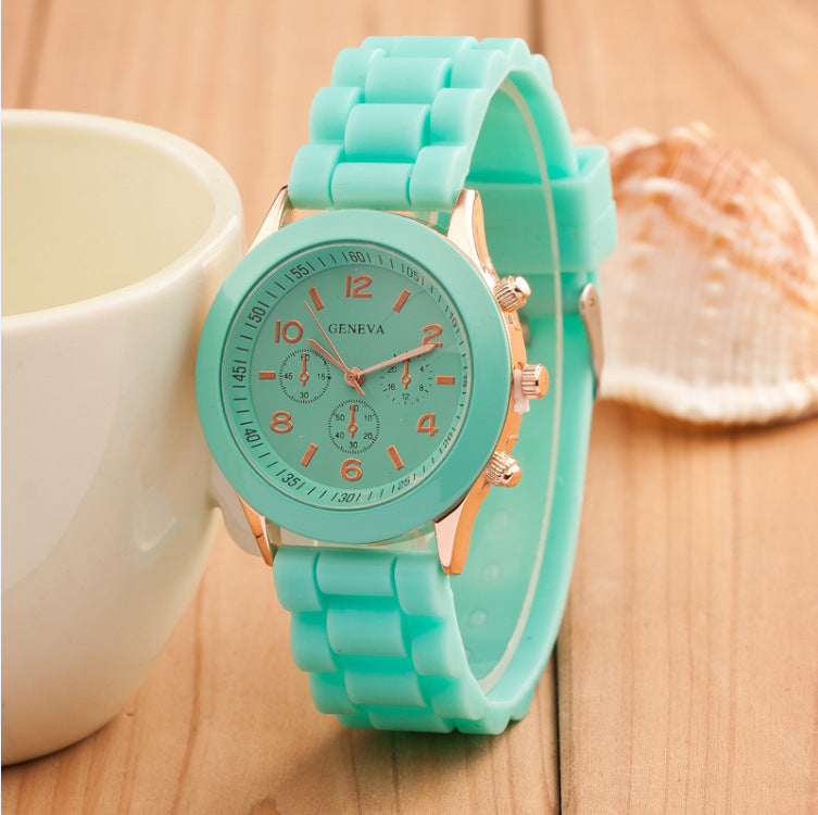 Silicone Couple Watches Trendy Fashion Men's And Women's Quartz Watch