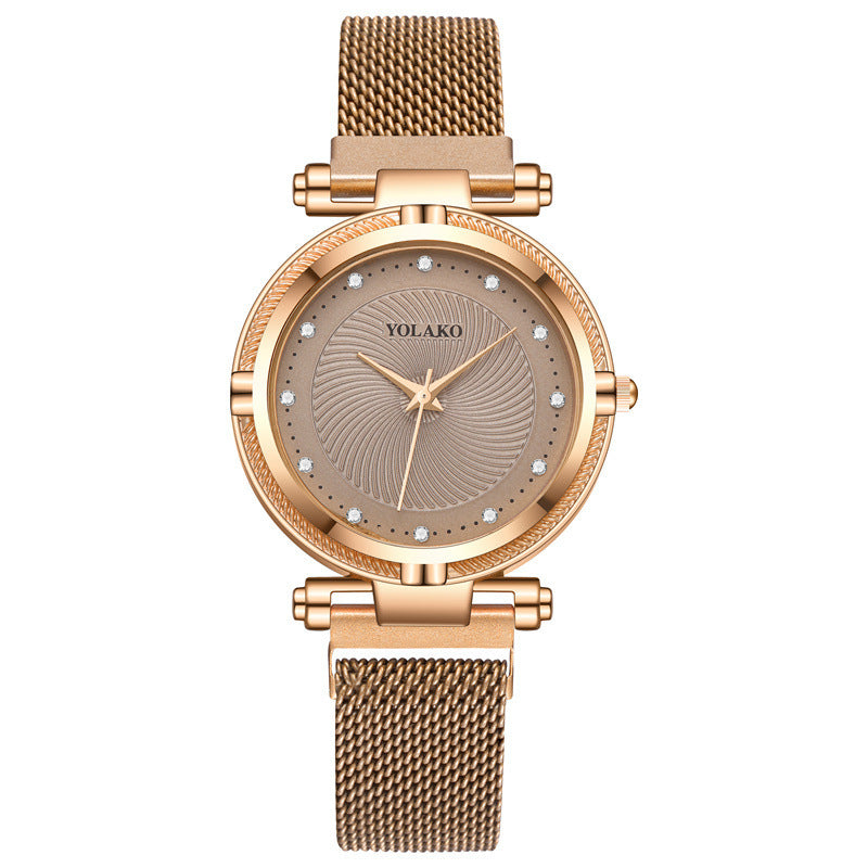 Fashion Diamond Women's Lazy Magnet Wrist Watch