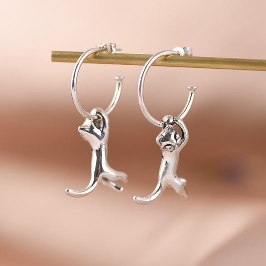 Retro Fashion Minimalism Design Kitten Earrings