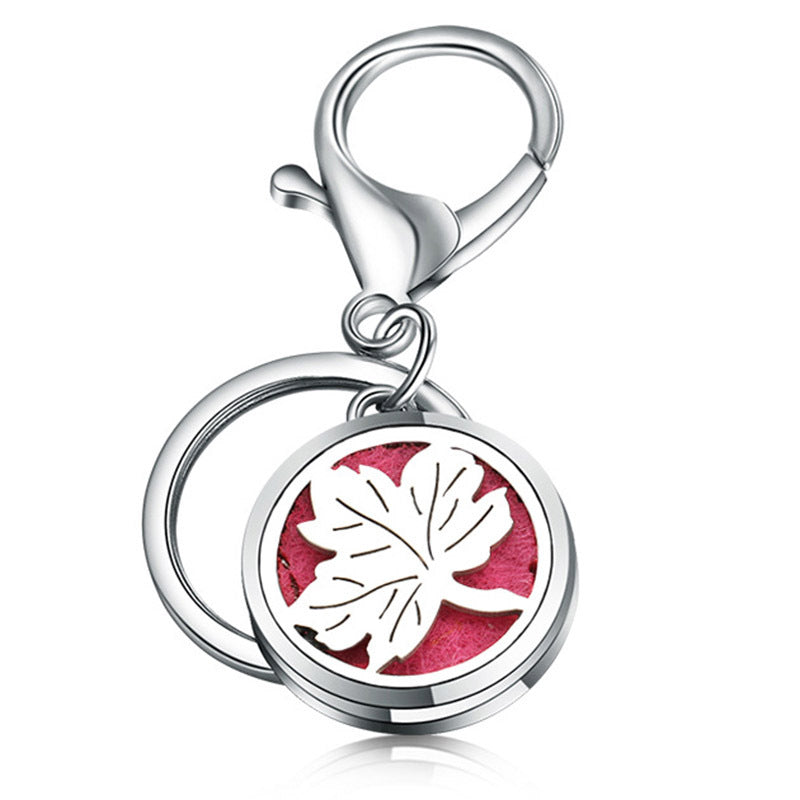 Perfume Key Chain Stainless Steel Essential Oil Diffuser