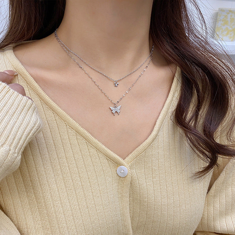 Colour Sparkling Clavicle Chain Choker Necklace For Women