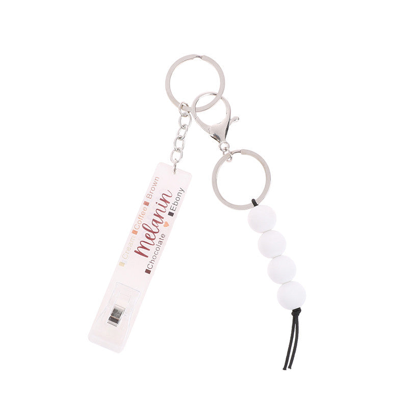 Contactless Long Fingernail Card Puller Keychain Fuel Card Puller