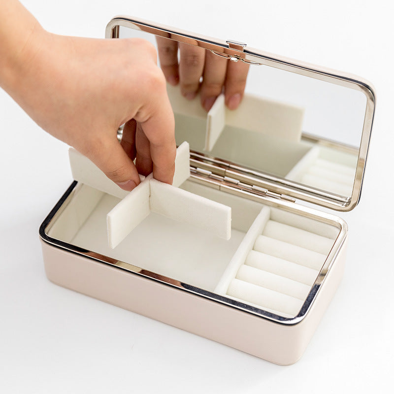 Portable PU Jewelry Storage Box