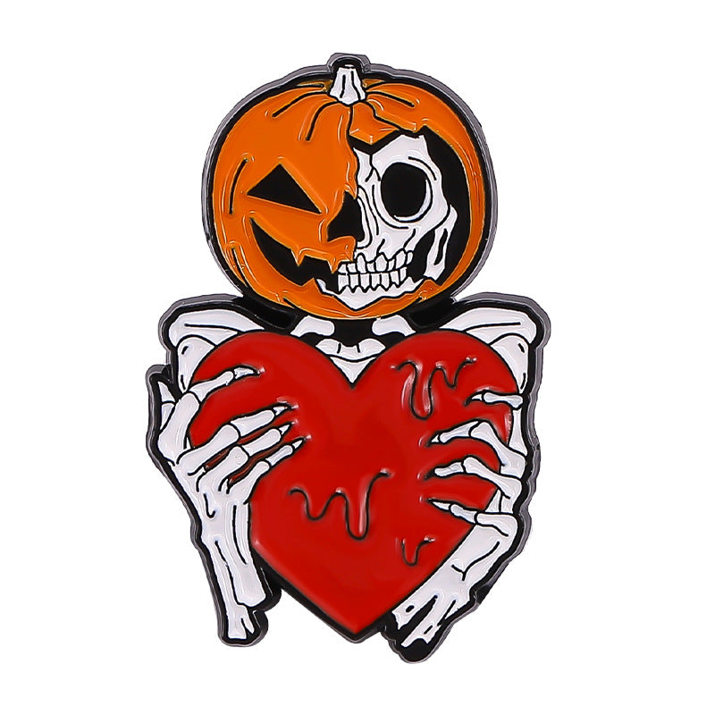 Halloween Alloy Brooch Skull SeriesPumpkin