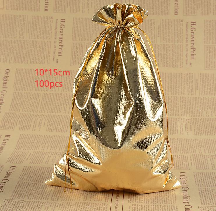 Hot stamping drawstring jewelry packaging bag