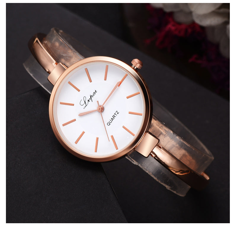 Lvpai Rose Gold Women Bracelet Watches Fashion Luxury Quartz-Watches Brand Ladies Casual Dress Sport Watch Clock