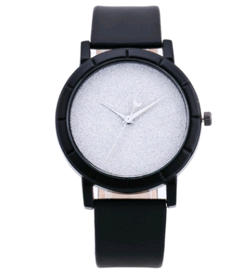 Stylish and simple starry belt watch, female frosted quartz watch student couple watch pair