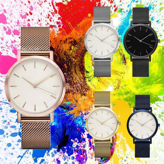 Steel-Band Fashion Quartz Watch