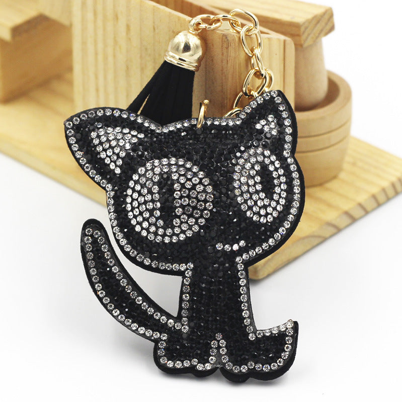 Cute Two-tone Cat Bag Package Pendant