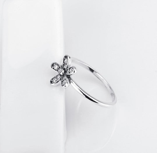 Fast sell Amazon 925 Silver Flower Ring