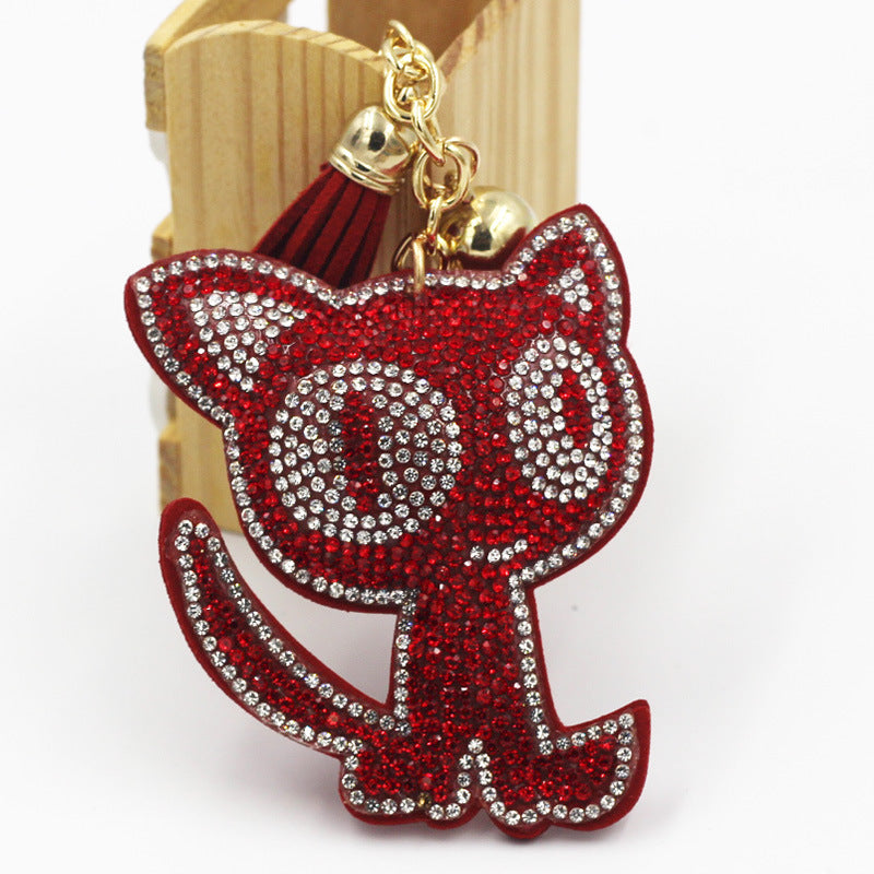 Cute Two-tone Cat Bag Package Pendant