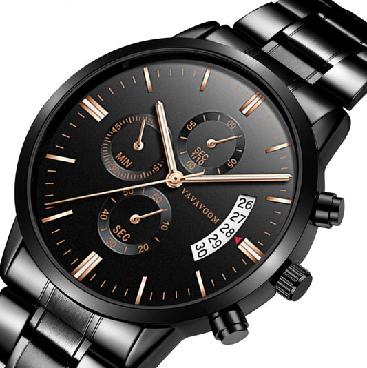 Men's Stainless Steel Business & Leisure Quartz Watch