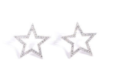 S925 Sterling Silver Five-Pointed Star Stud Earrings