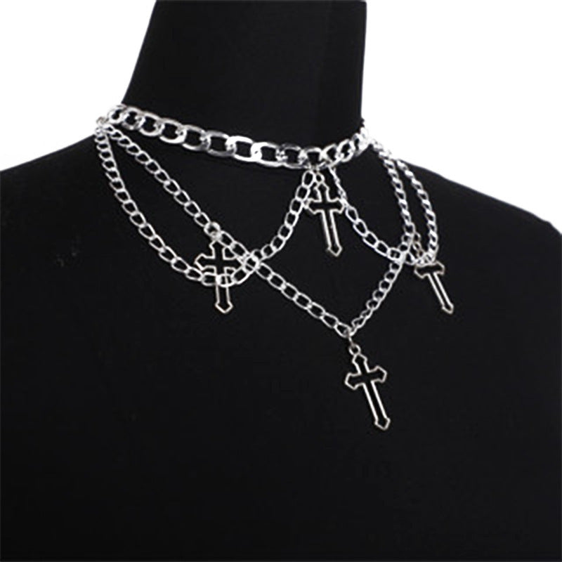 Cross chain necklace