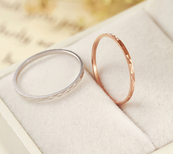 S925 Silver Ring Temperament Simple Joint Line Ring Girl Ring Ring