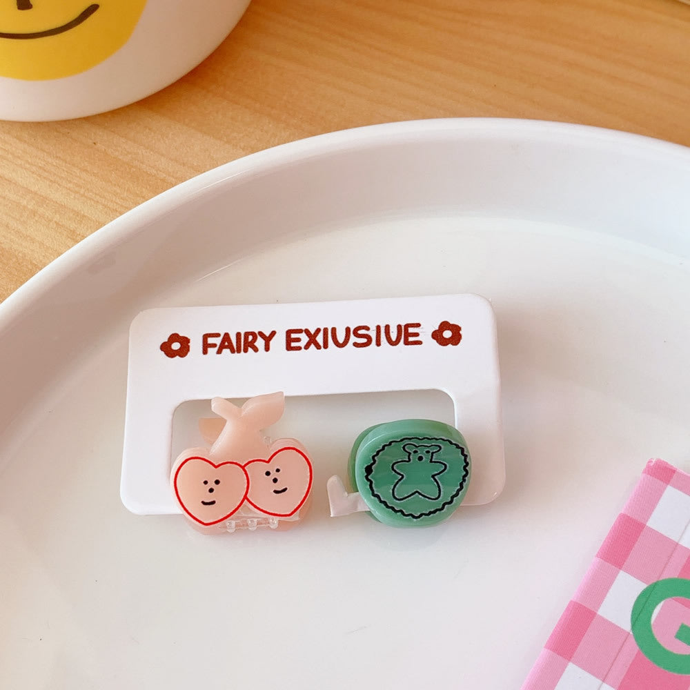 Cute Cartoon Mini Hair Clips for Girls