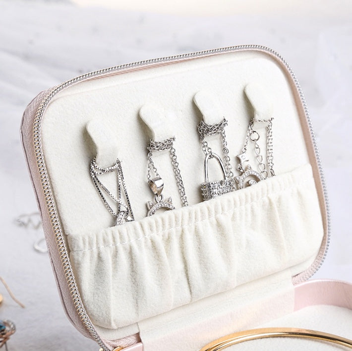 Portable PU Jewelry Storage Box