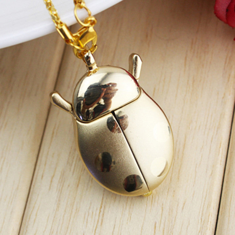 Cartoon beetle hanging chain pocket watch