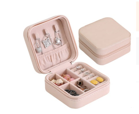 Portable Travel Jewelry and Cosmetic Storage Box