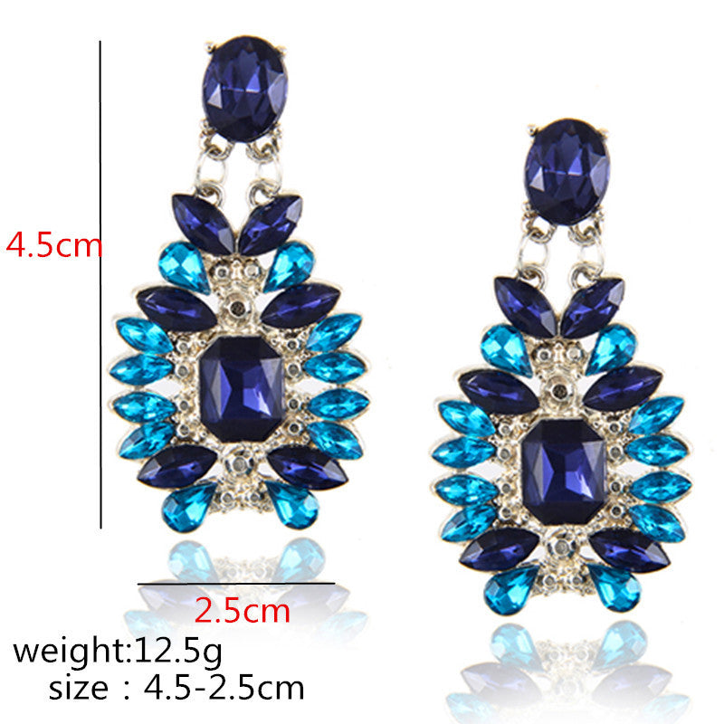 Alloy diamond earrings for women