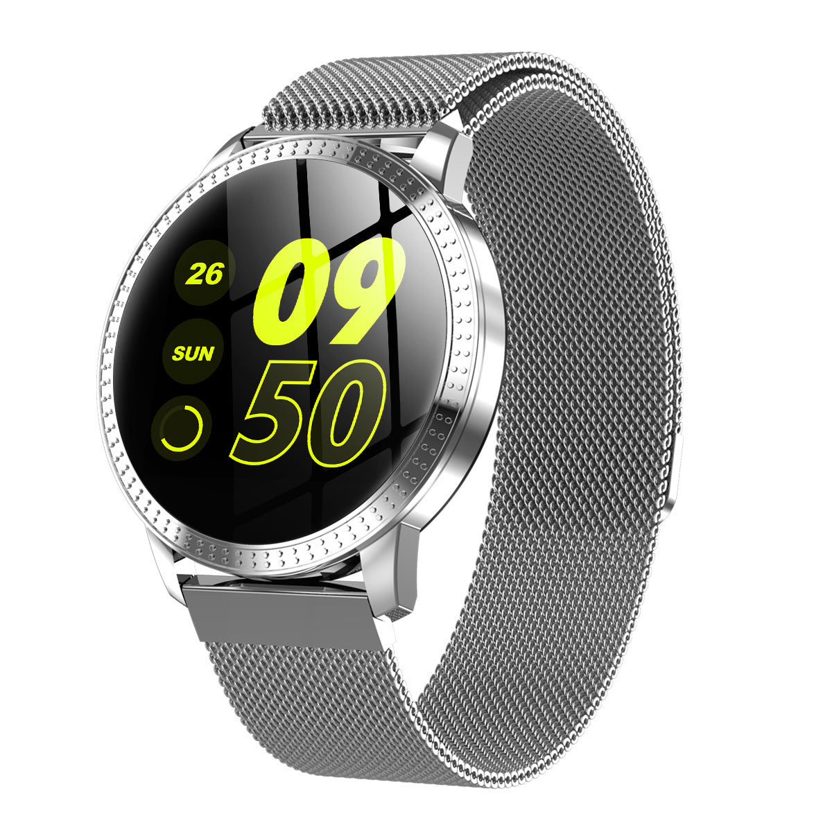 CF18 color screen smart bracelet heart rate blood pressure monitoring sports step round screen health smart bracelet