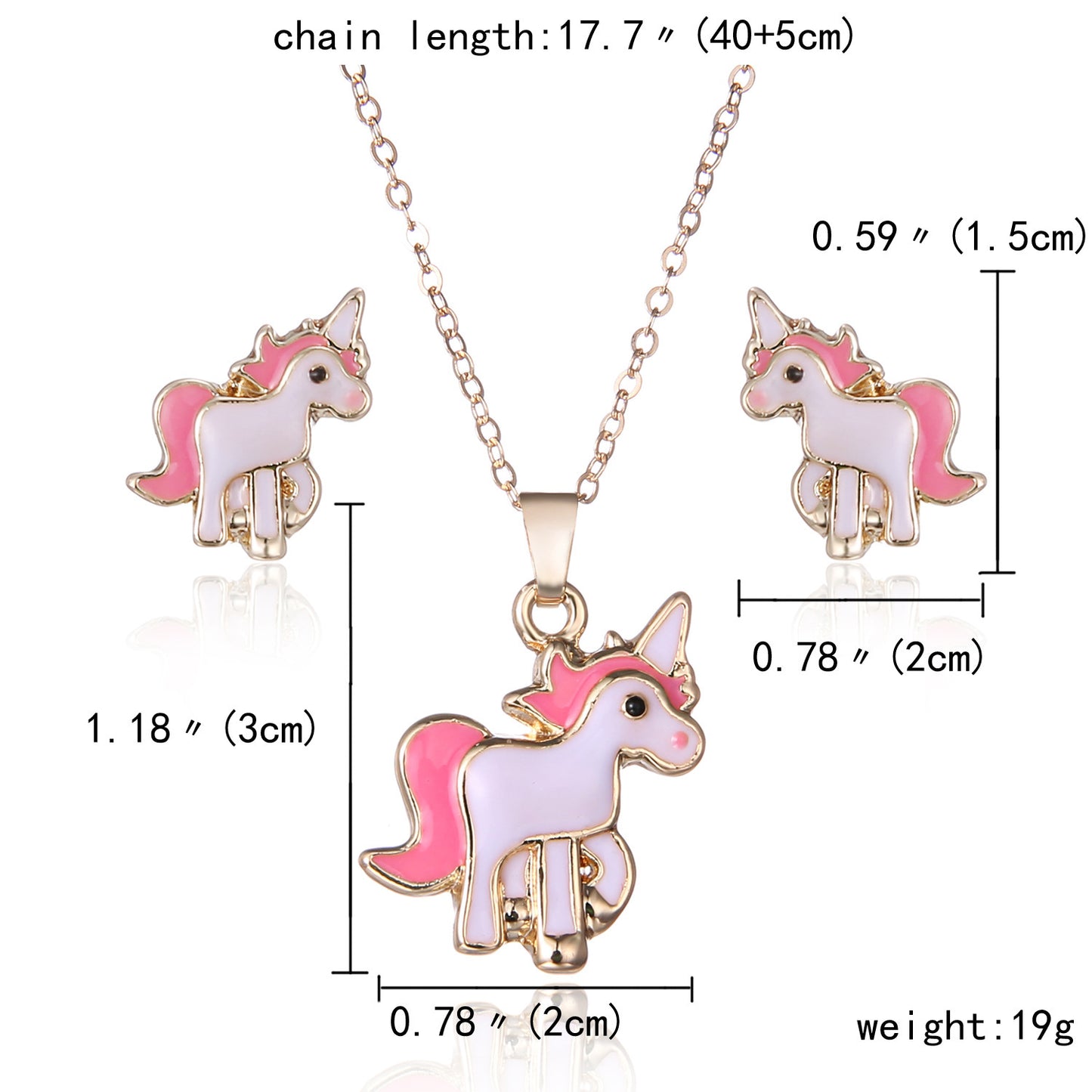 Alloy pony jewelry set