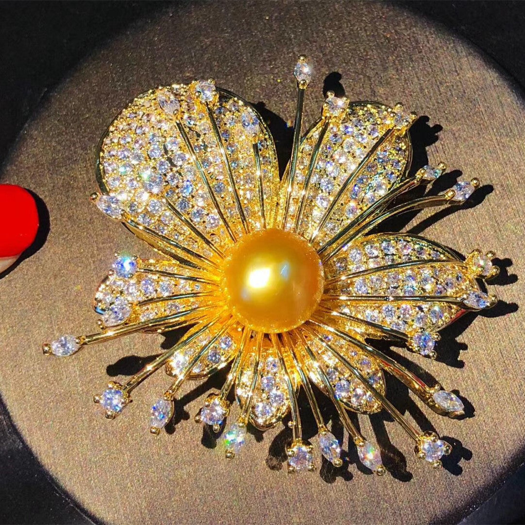 Brooch Color Zircon Drop Oil Corsage Women's Fashion Pin