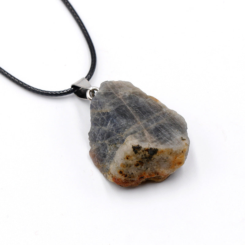 Natural Stone Rough Stone Pendant Crystal Agate Multicolor Irregular Strawberry Quartz Amethyst