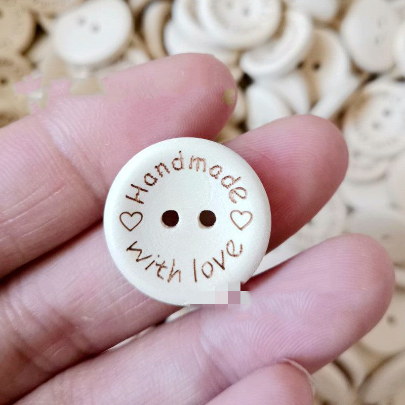 100 Wooden buttons