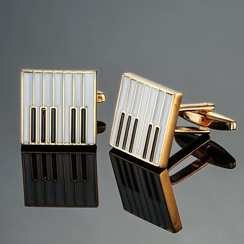 Brass Music Series Musical Instrument Note Cufflinks