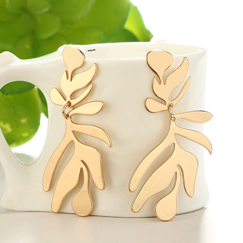 Alloy Maple Leaf Earrings