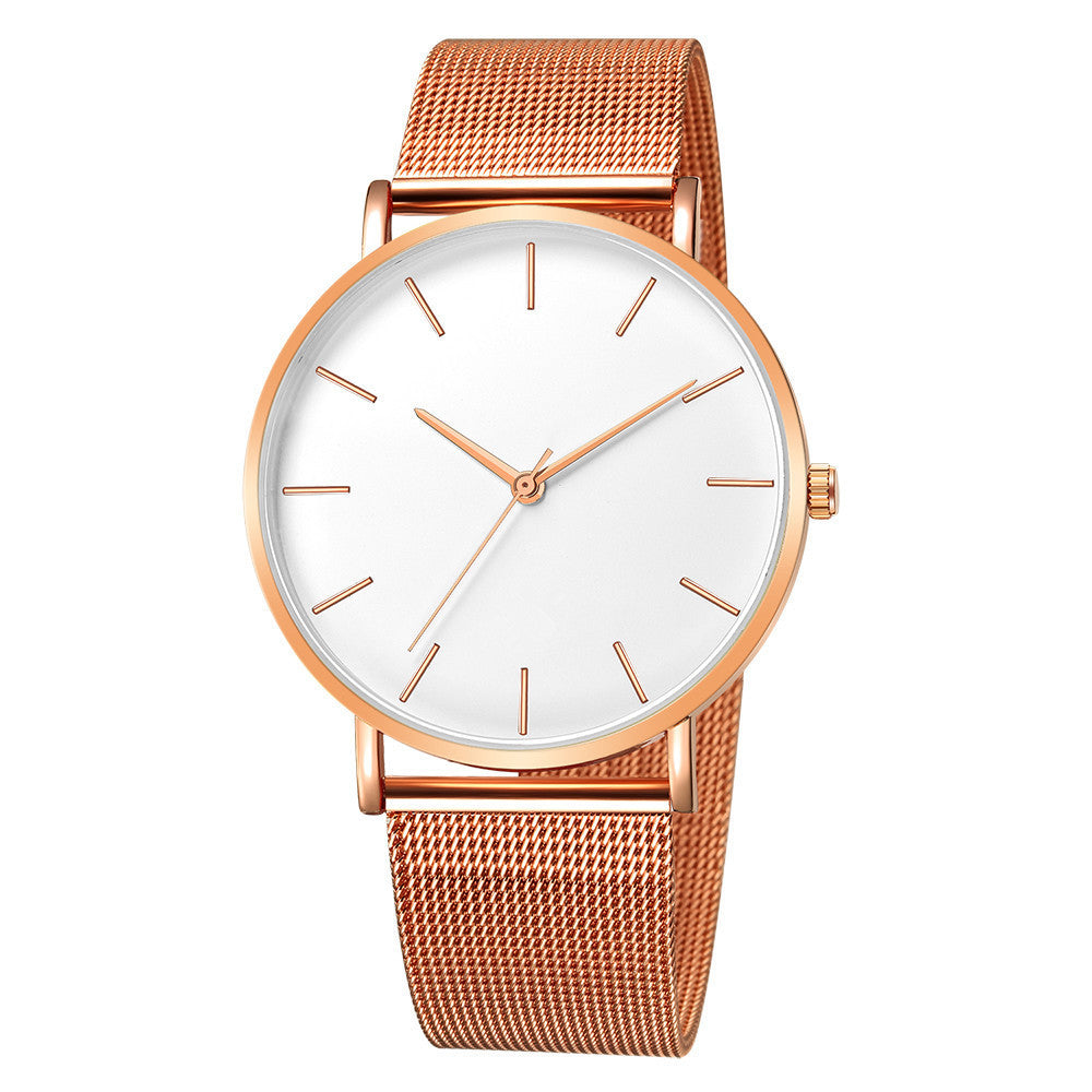 Mesh belt men's watch