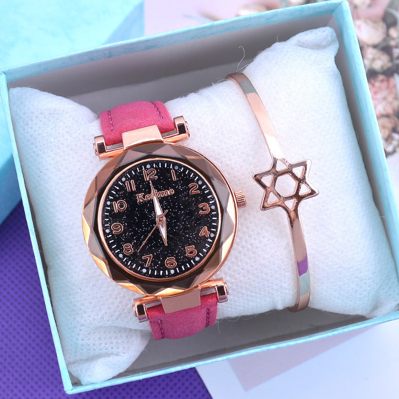 Watch ladies luminous watch quartz watch ladies belt