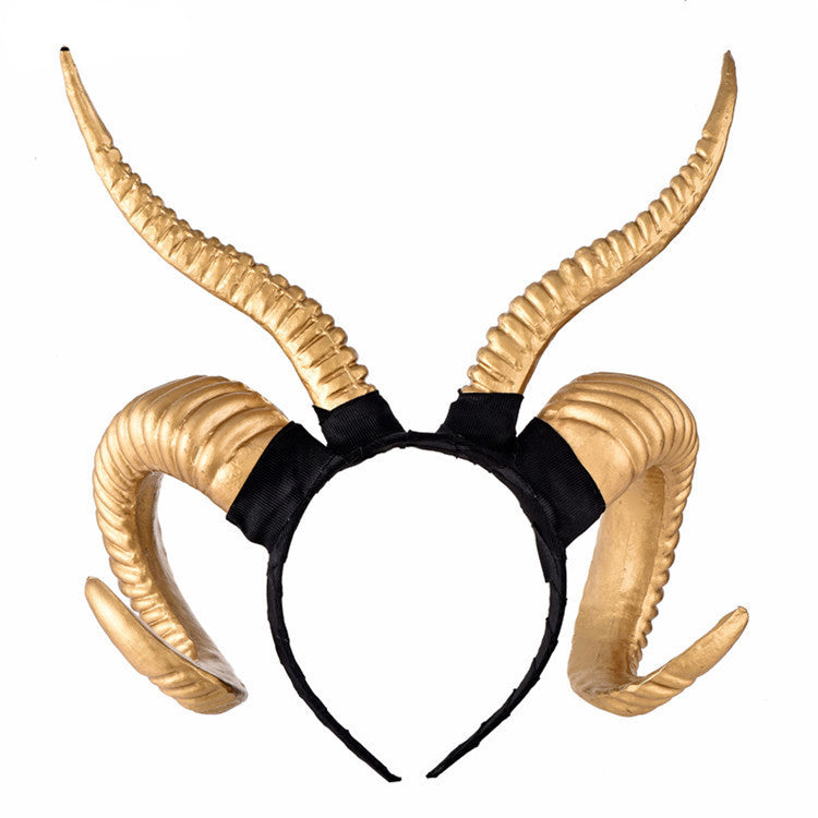 Simulation sheep horn horn headdress