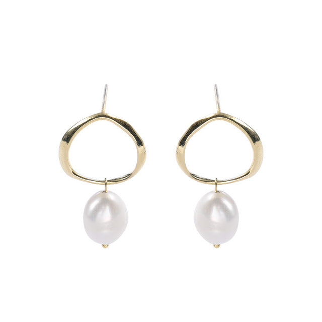 S925 sterling silver earrings pearl earrings