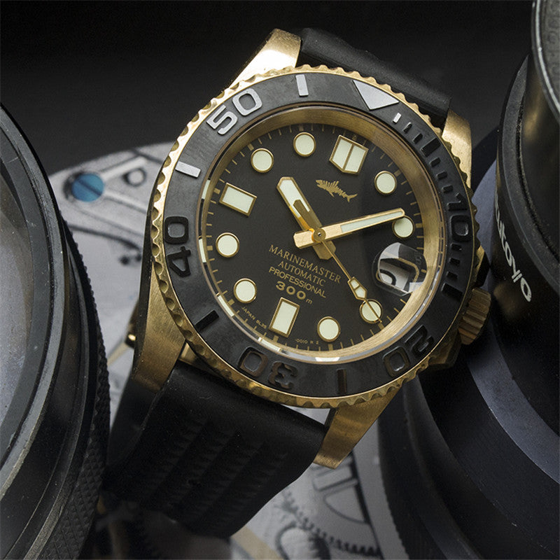 Vintage bronze water ghost diving watch