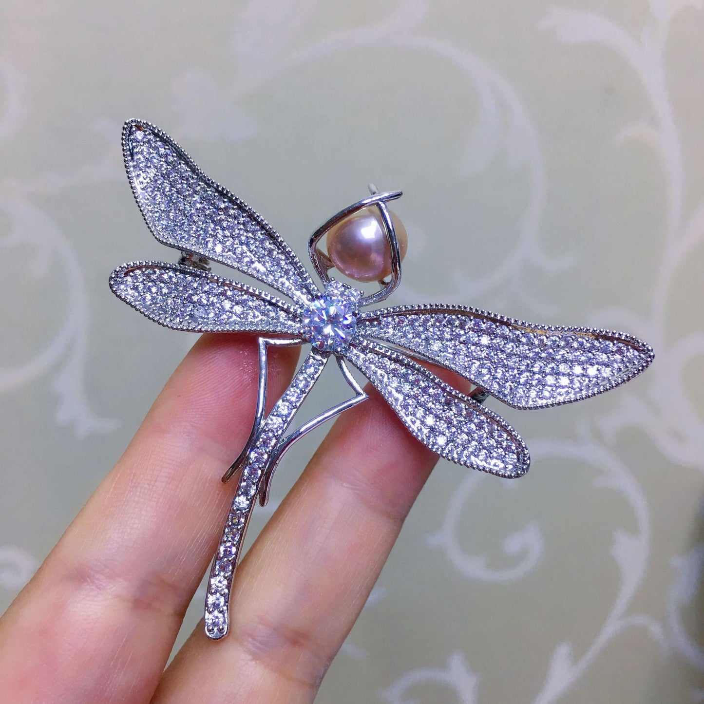 Freshwater Pearl Dragonfly Corsage