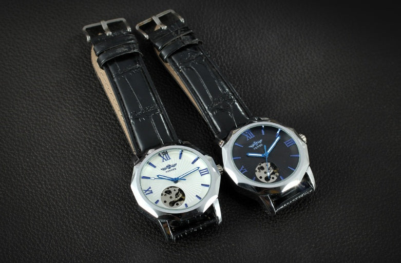 Aqua Dodecagon Skeleton Dial Automatic Men's Watch