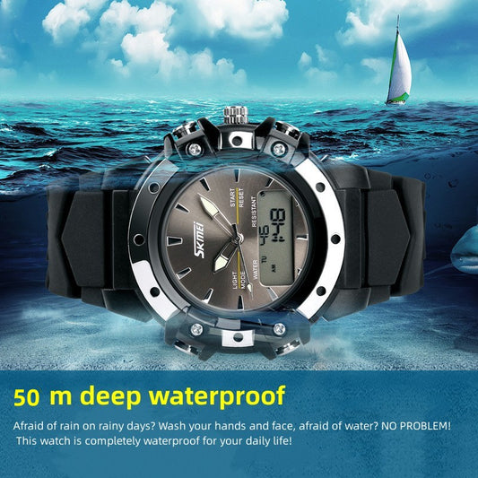 Skmei New Men's Watch Fashion Sports Waterproof Outdoor Watch Male Student Watch High-end Watch