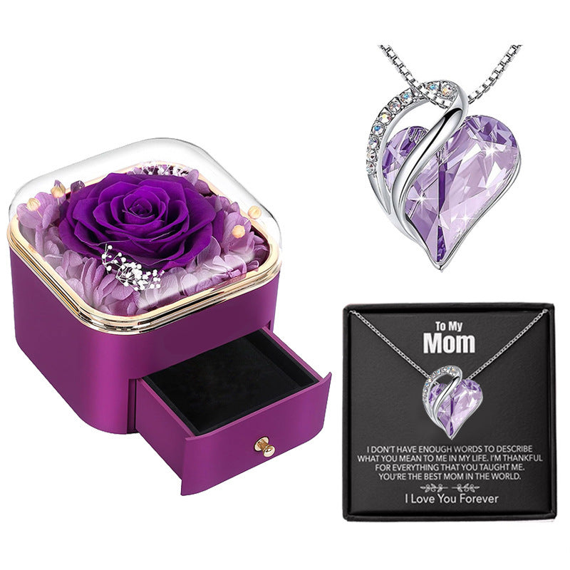 Preserved Rose Drawer Jewelry Gift Box